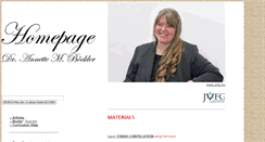 Desktop Screenshot of annette-boeckler.de