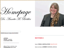 Tablet Screenshot of annette-boeckler.de